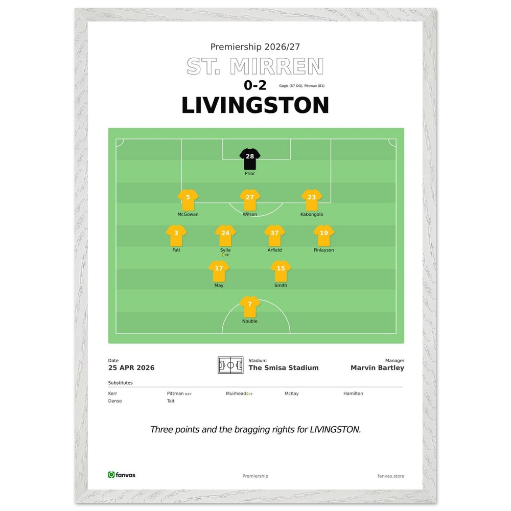 St. Mirren 0 - 2 Livingston