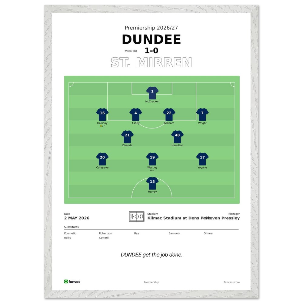 Dundee 1 - 0 St. Mirren