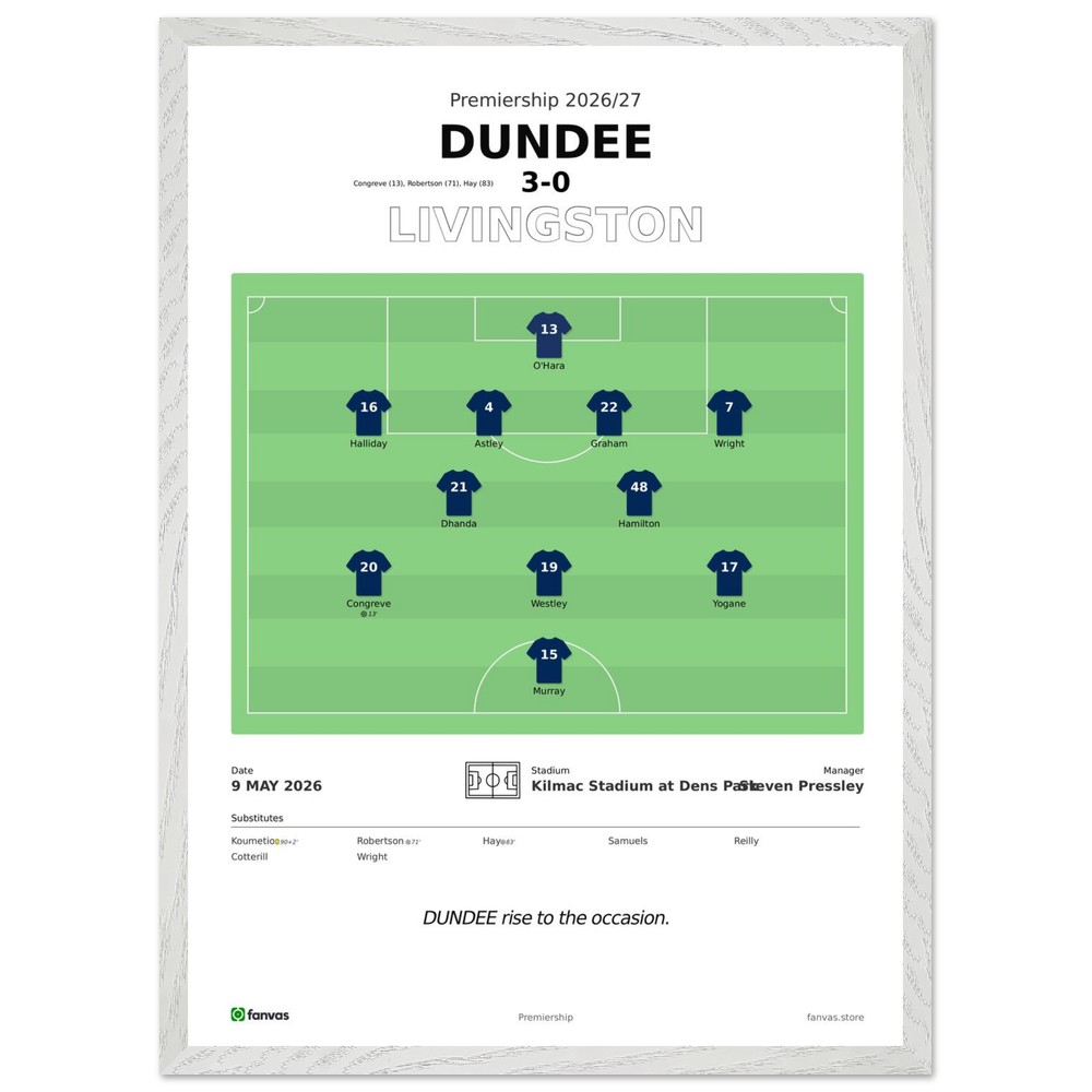 Dundee 3 - 0 Livingston