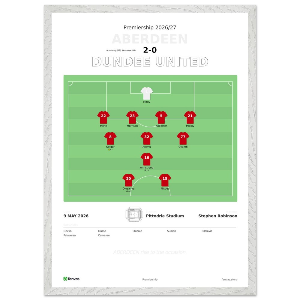 Aberdeen 2 - 0 Dundee United