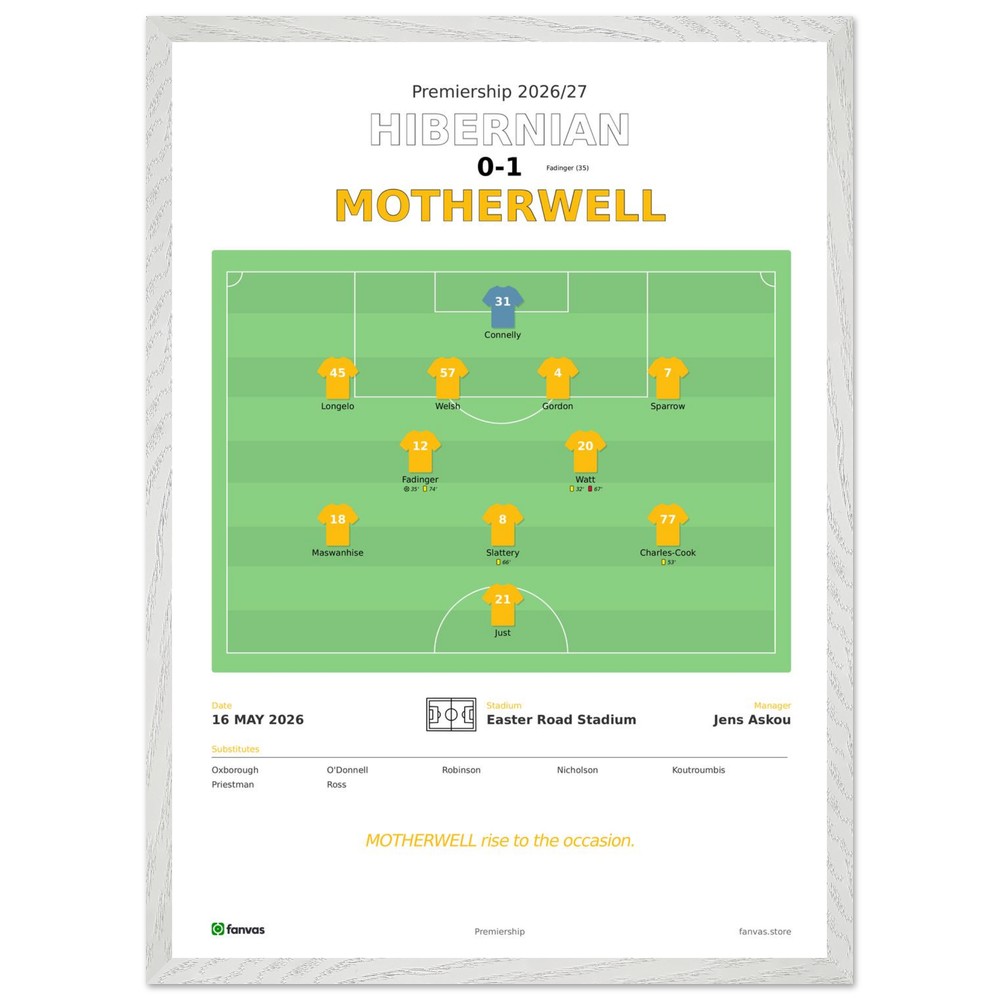 Hibernian 0 - 1 Motherwell