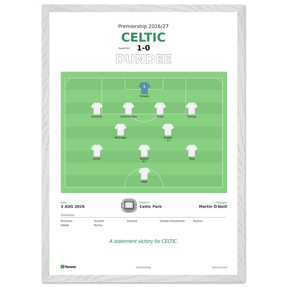 Celtic 1 - 0 Dundee