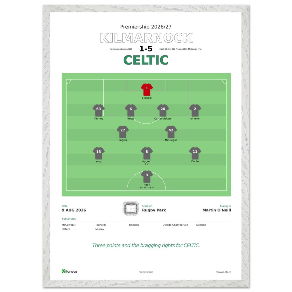 Kilmarnock 1 - 5 Celtic